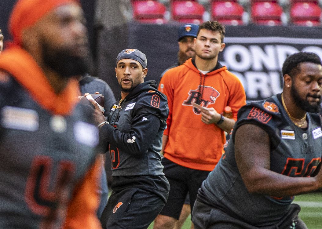 Who is the QB for the Lions future Nathan Rourke or Vernon Adams?