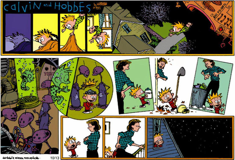 10 Creepiest Calvin and Hobbes Comic Strips, Ranked