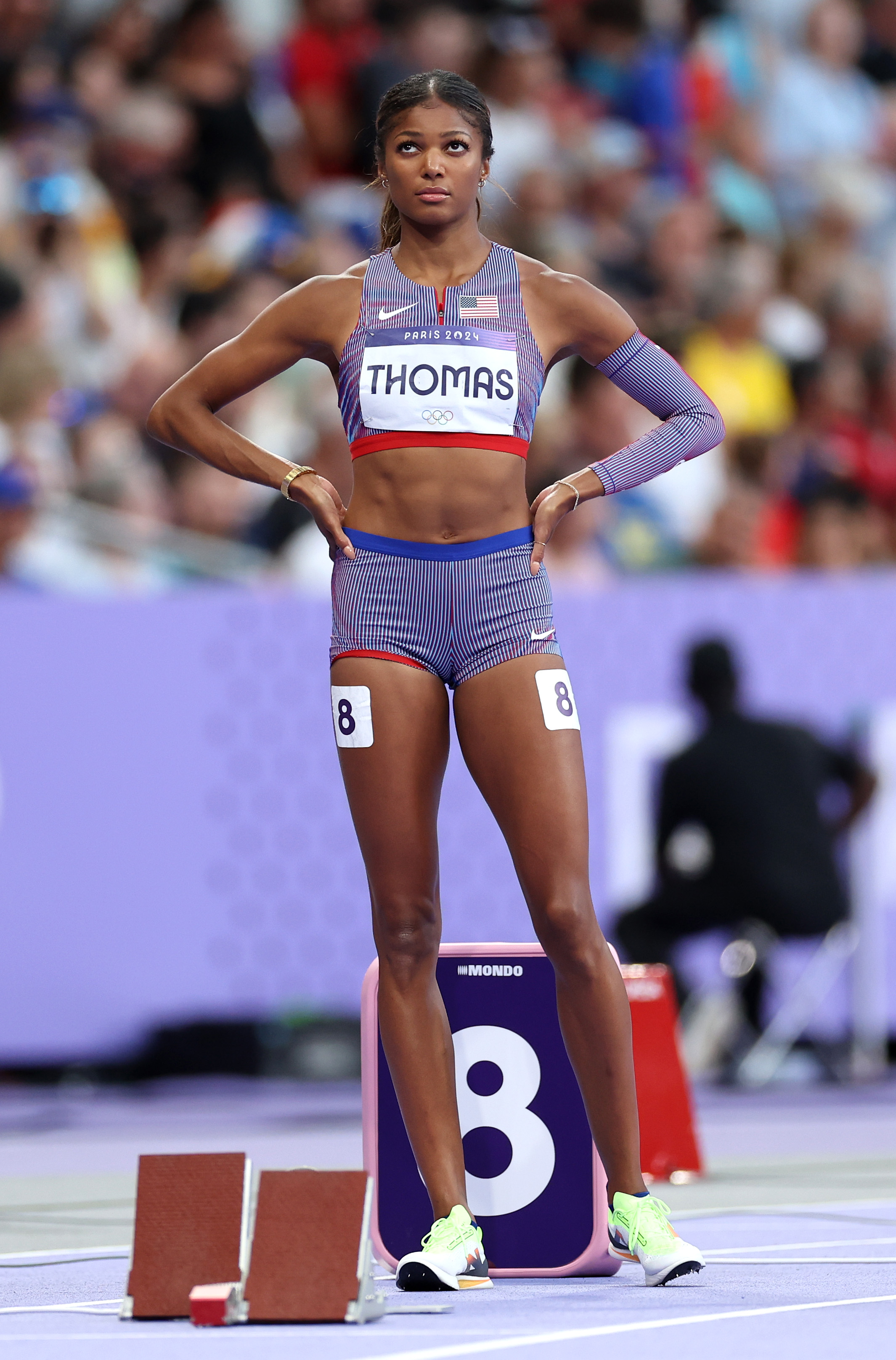 Gabby Thomas, Team USA track star and Sports Illustrated Swimsuit model
