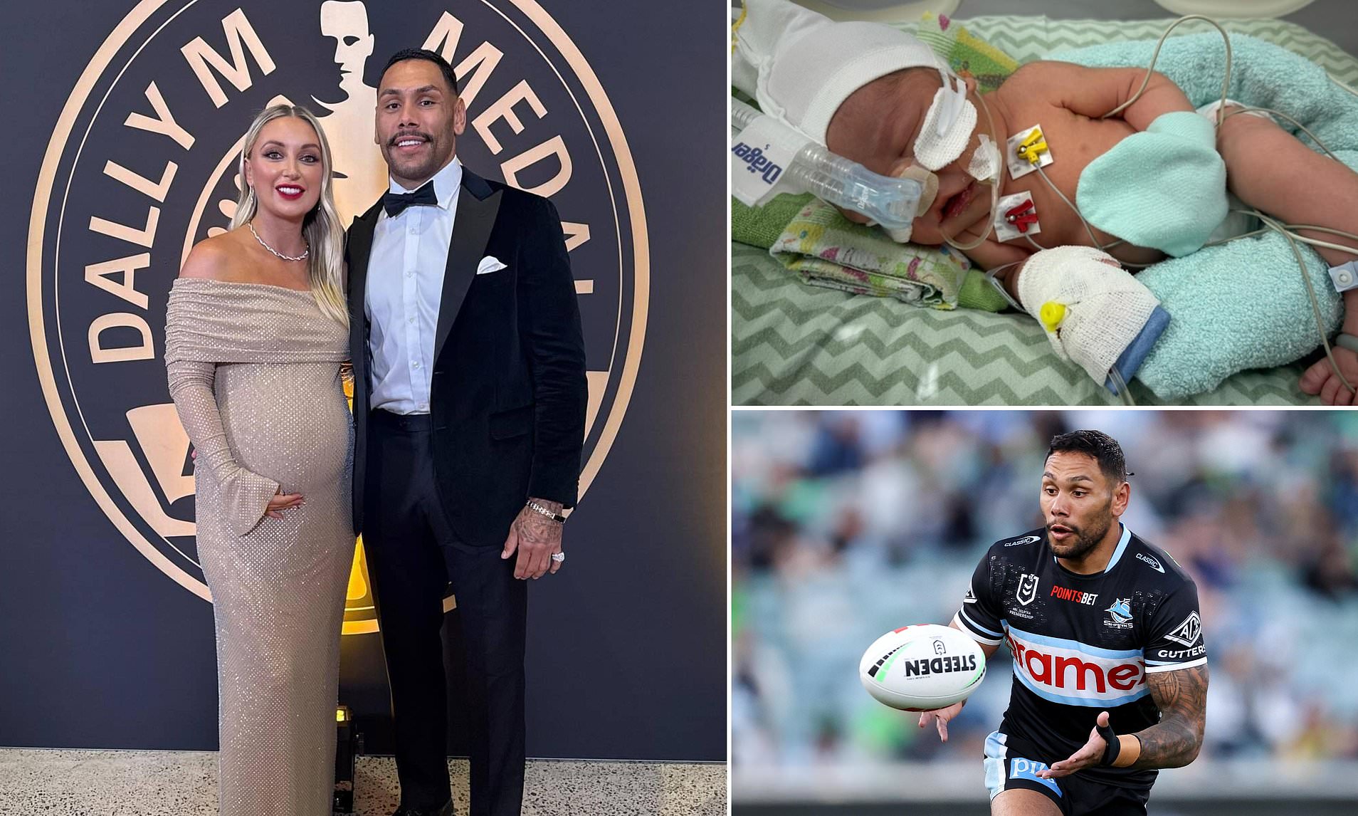 NRL star Jesse Ramien issues heartfelt message on social media as his newborn son arrives back in Australia