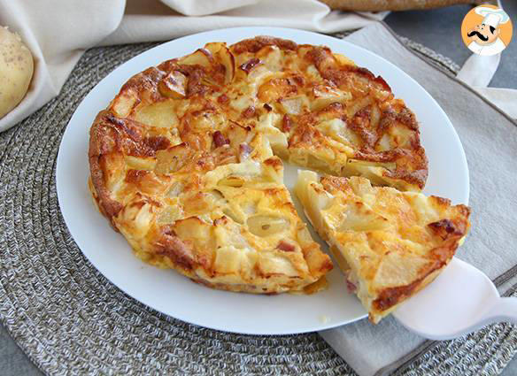 Baked tortilla omelette