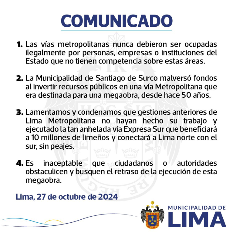 Vía expresa sur: vecinos de Surco se enfrentan a Serenazgo por destrucción de parque para obras