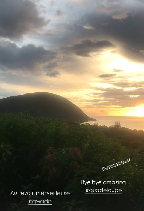 Élizabeth shared a stunning video of the Guadeloupe horizon