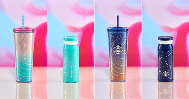 Starbucks 2025 Tumbler Starbucks Turquoise Tumbler 2024, Furniture & Home Living, Kitchenware