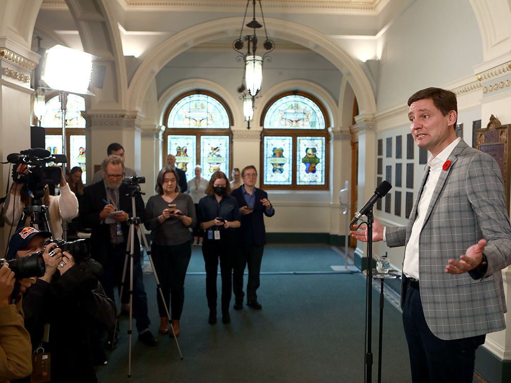 David Eby Addresses Reporters For First Time After NDP Clinches Majority