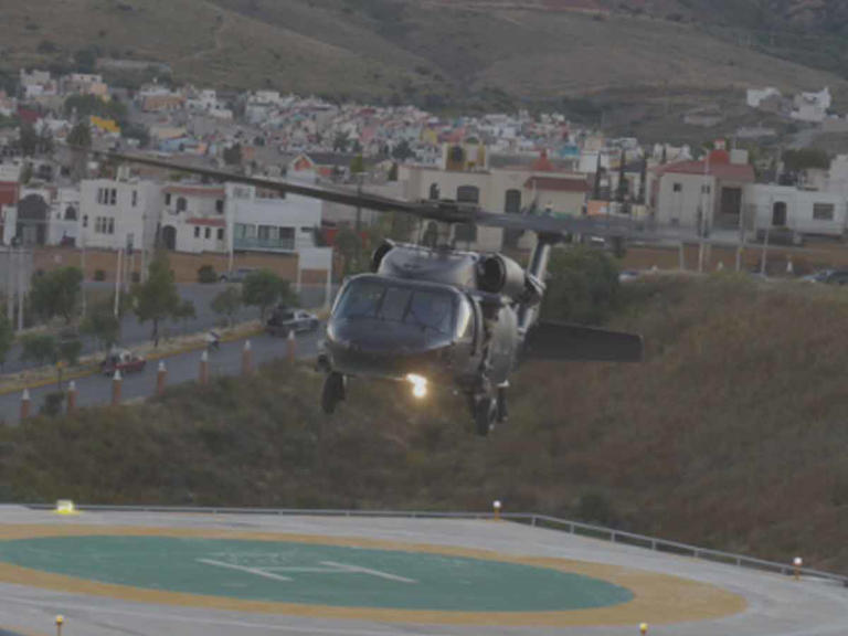 Refuerza Zacatecas vigilancia con un poderoso helicóptero Black Hawk 