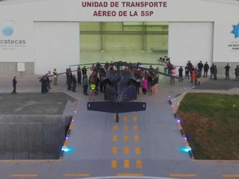 Refuerza Zacatecas vigilancia con un poderoso helicóptero Black Hawk 