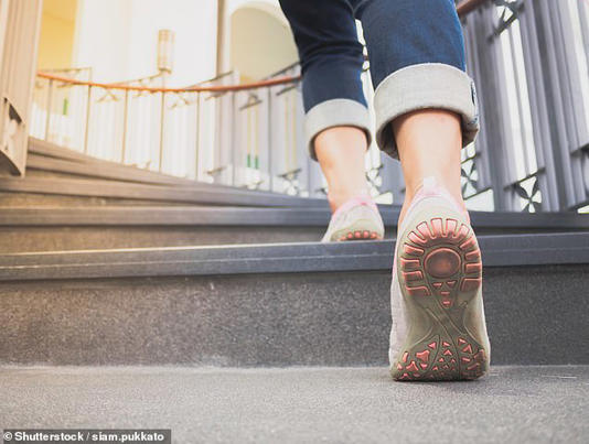 Just five minutes of exercise a day can lower blood pressure and help to stave off heart problems, research has found (File image)