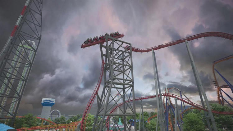 Siren's Curse roller coaster was not originally intended for Cedar
