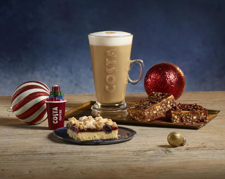 Costa Coffee's Christmas menu features four new drinks