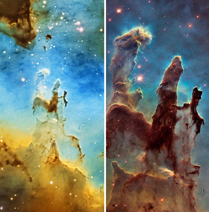 #34 Home Telescope vs. The Hubble Space Telescope. This Is The Pillars Of Creation