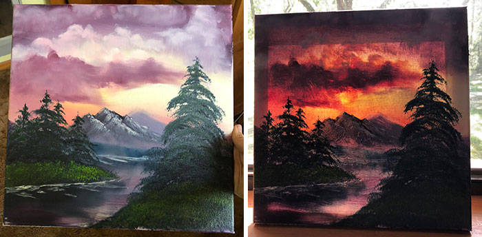 #38 My Painting Looks Way Different Sitting In Front Of A Window