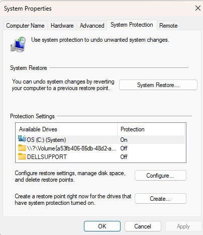 The system restore is somewhat hidden, but can be accessed in just a few steps.