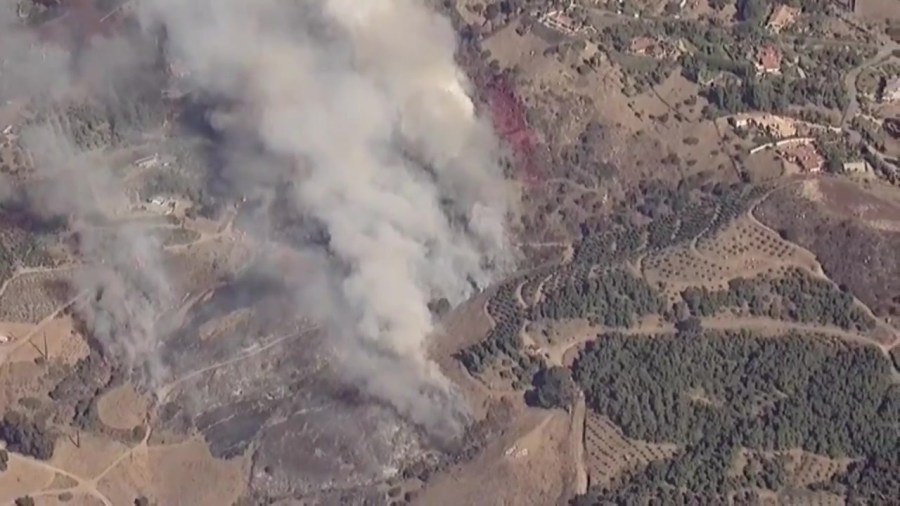 Forward Progress Stopped On ‘Garden Fire’ In Fallbrook, 10% Contained