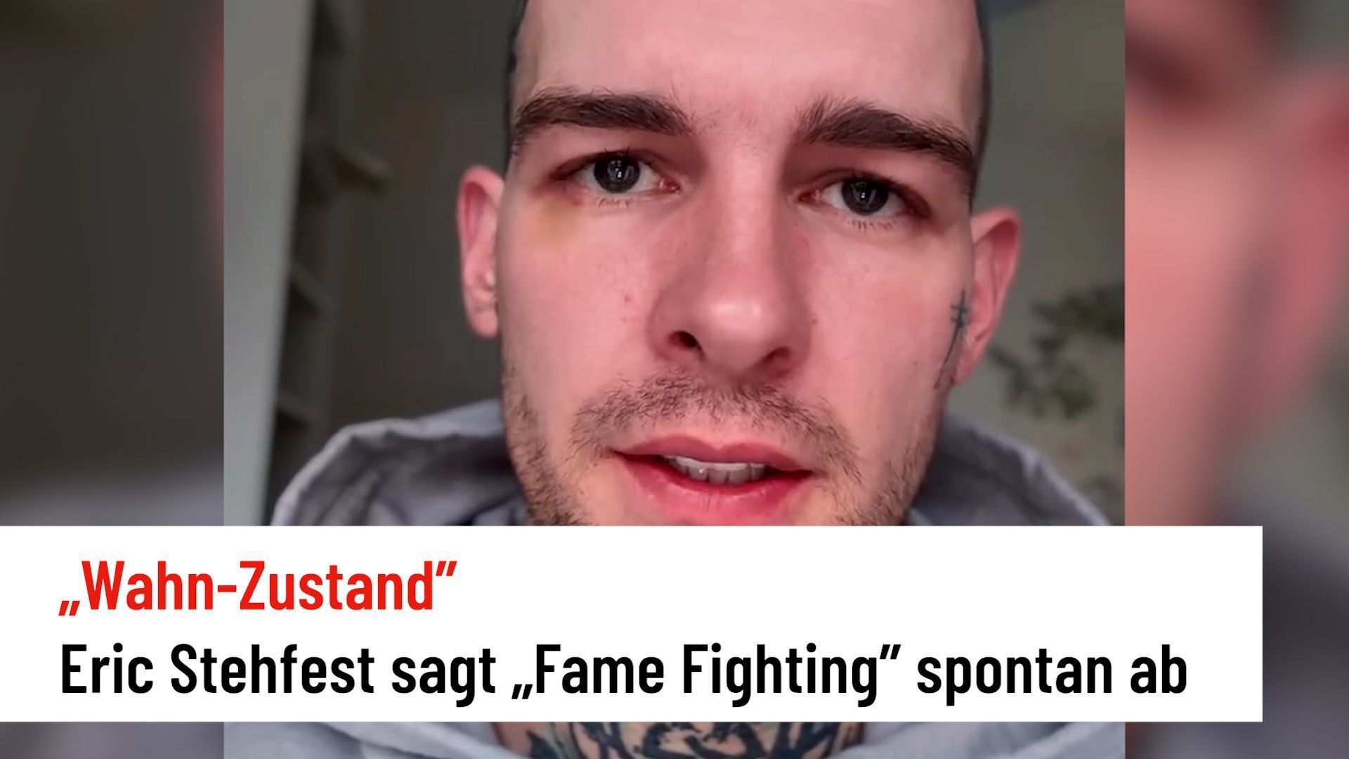 Eric Stehfest sagt „Fame Fighting” ab – wegen „Wahn-Zustand”