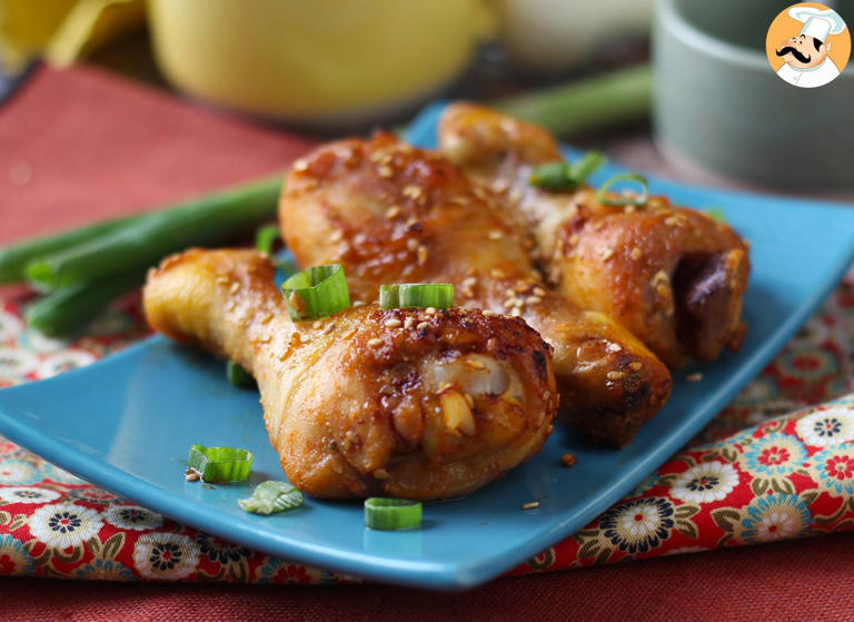 Chicken drumsticks with a japanese marinade