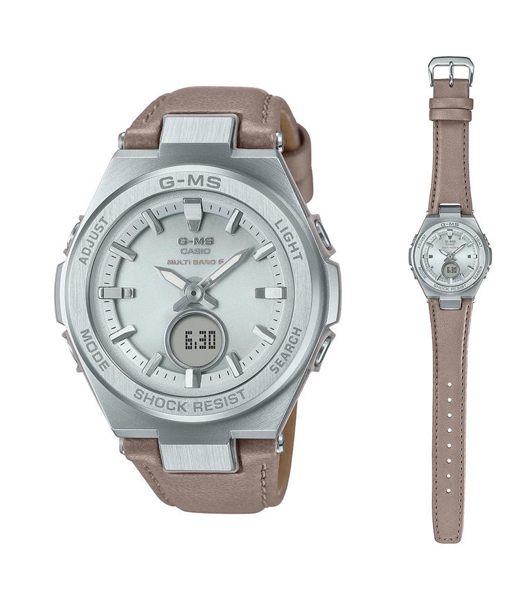 CASIO　カシオ　MSG-W200EL　エコ素材合成皮革バンド採用モデル カシオ「G-MS」、「MSG-W200」シリーズに合成皮革バンドモデルが登場