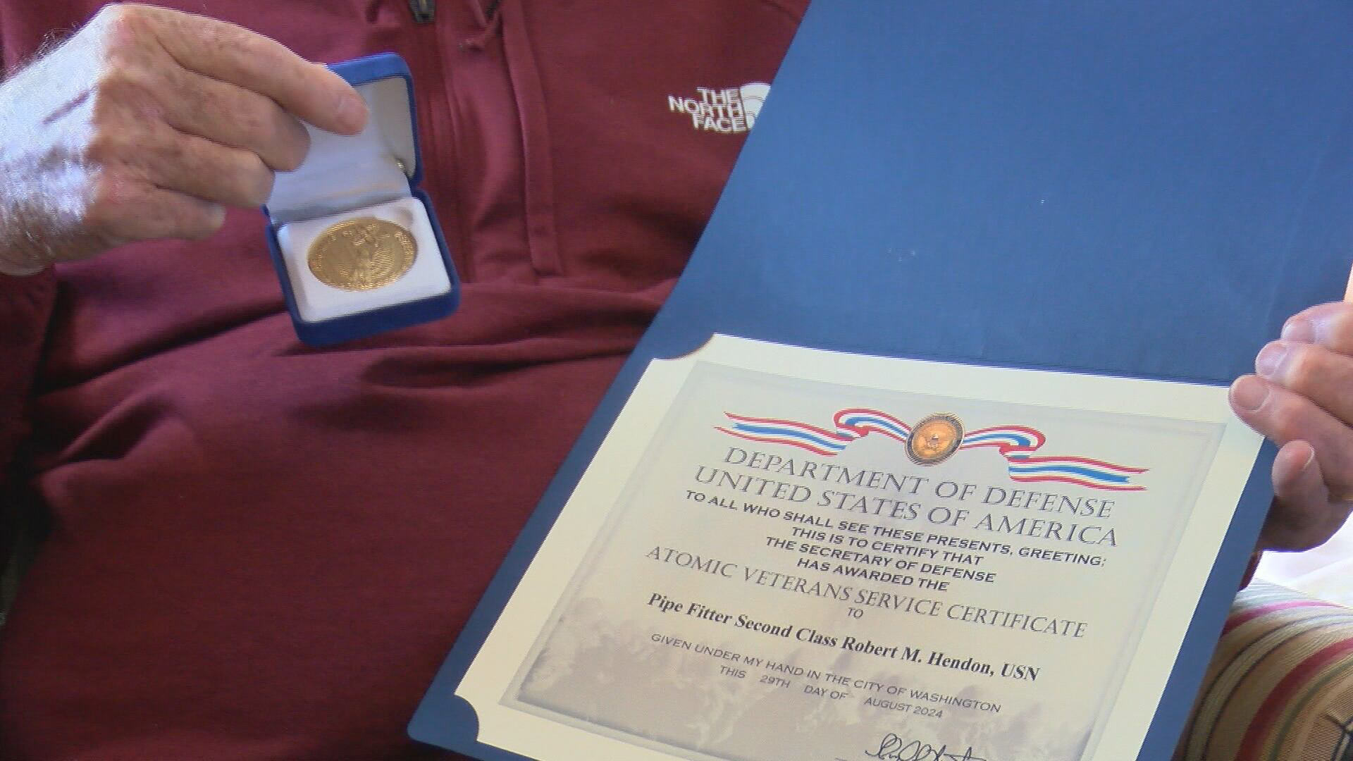 Atomic Veteran from Florence receives medal and certificate for his service Atomic Veteran from Florence receives medal and certificate for his service