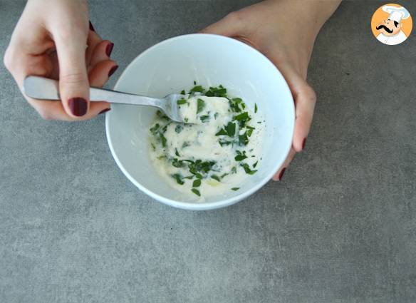 Gurke mit joghurtsoße