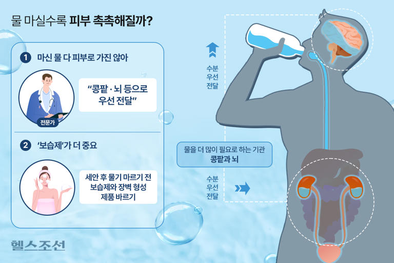 촉촉한 피부 위해 물 많이 마셔라? ‘이게’ 더 효과