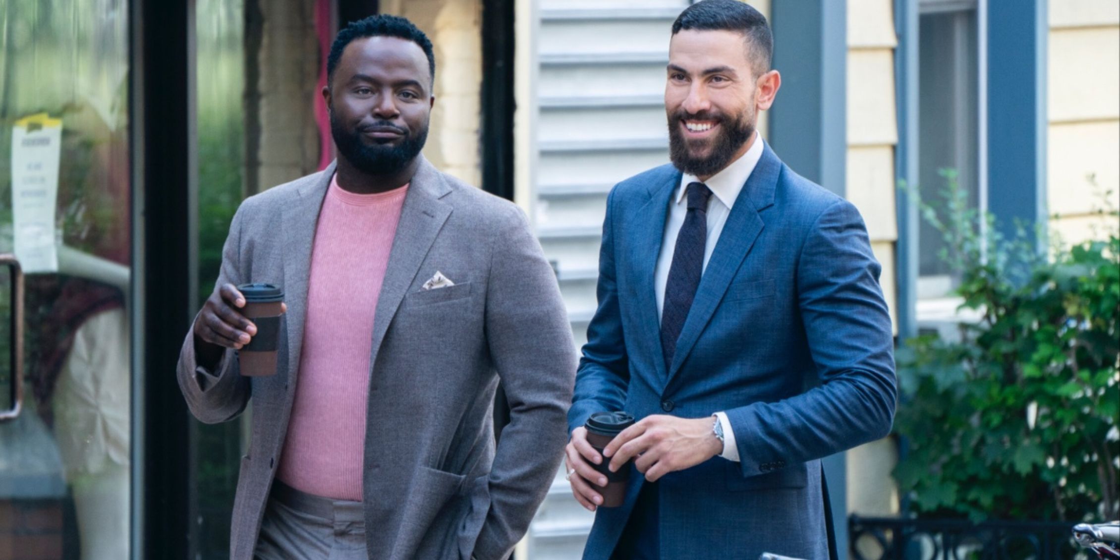 FBI Guy Lockard as Clay standing next to OA outside a house