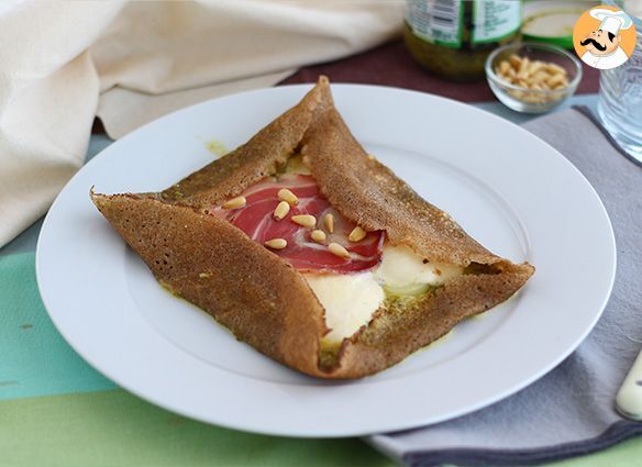 Italienischer buchweizenpfannkuchen