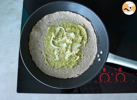 Italienischer buchweizenpfannkuchen