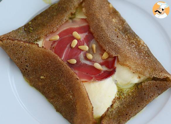 Italienischer buchweizenpfannkuchen