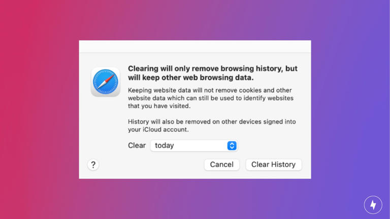 Safari keeps deleting browsing history separate from cookies and cache.