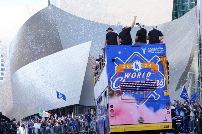 PHOTOS Los Angeles Dodgers celebrate World Series win with long