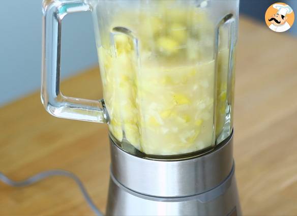 Schnelle und einfache kartoffel-lauch-suppe