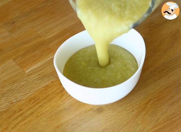 Schnelle und einfache kartoffel-lauch-suppe