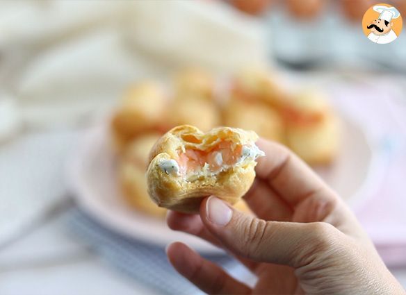 Kleiner kohl mit lachs