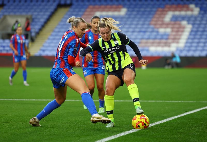 Soccer-Manchester City Stay Top Of WSL With Easy Win Over Crystal Palace