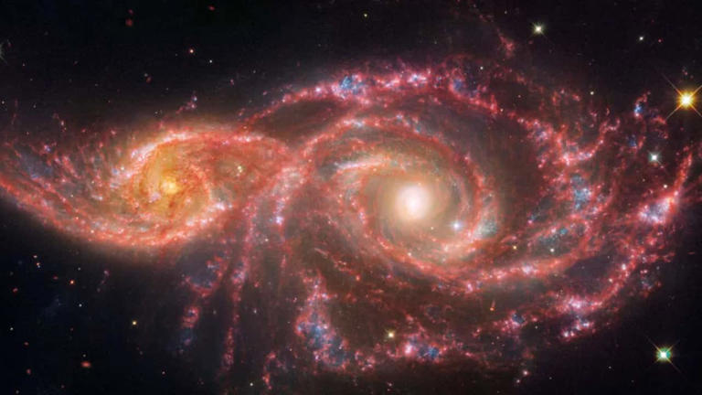 ‘Blood-Soaked’ Eyes in Space: NASA releases haunting images of galaxy pair