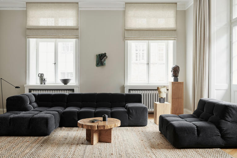 10 Living Rooms With Dark Gray Sofas That Show This Couch Color Is a
