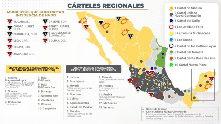 Los estados de Sonora y Chihuahua se han convertido en puntos estratégicos para el crimen organizado