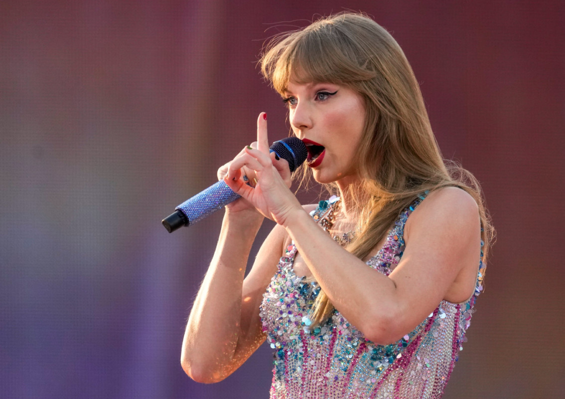 Taylor Swift performs at Paycor Stadium on June 30, 2023. Sam Greene/The Enquirer / USA TODAY NETWORK