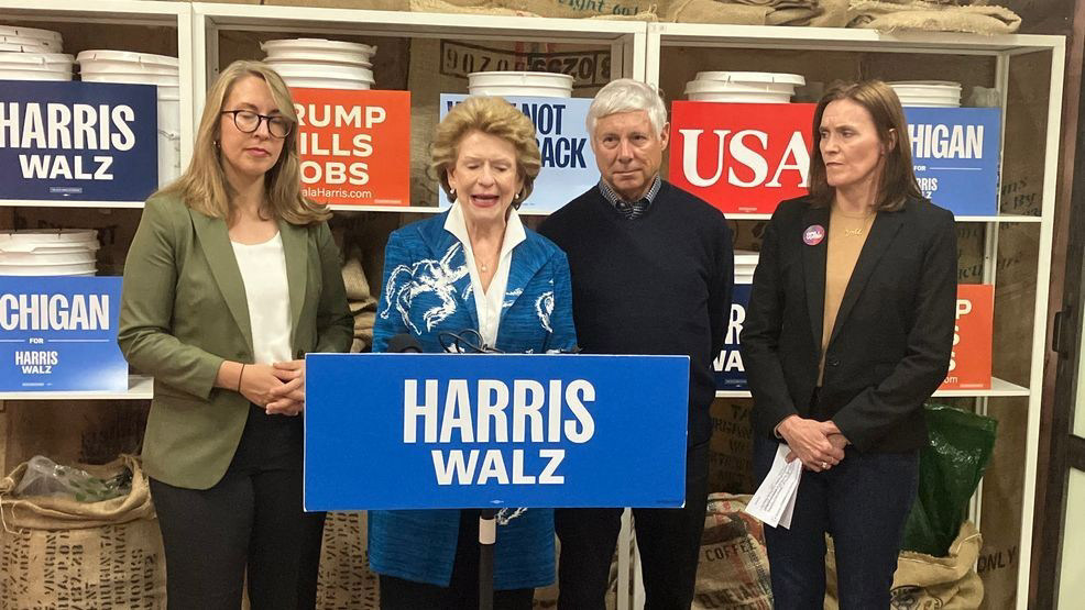 Michigan leaders unite in support of Harris Walz campaign at Grand Michigan leaders unite in support of Harris Walz campaign at Grand