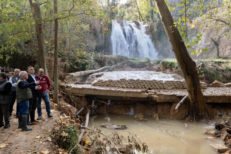 Imagen de los daños causados por el paso de la Dana en el Monasterio de Piedra