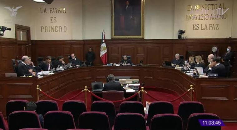 SCJN en sesión este 5 de noviembre del 2024. | Captura de pantalla