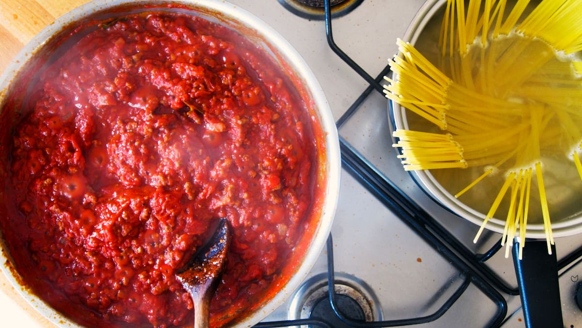 Rezept mit wenig Kalorien: Bolognese-Sauce fettarm ud lecker