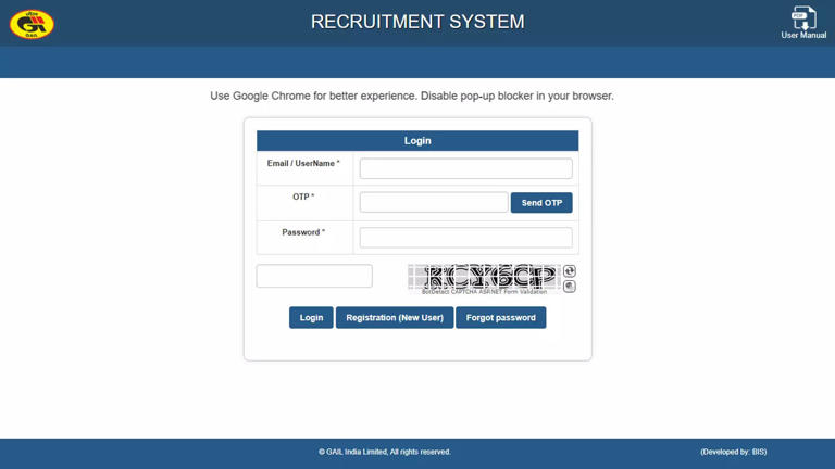 GAIL India Recruitment 2024: Application for Senior Engineer Posts 
