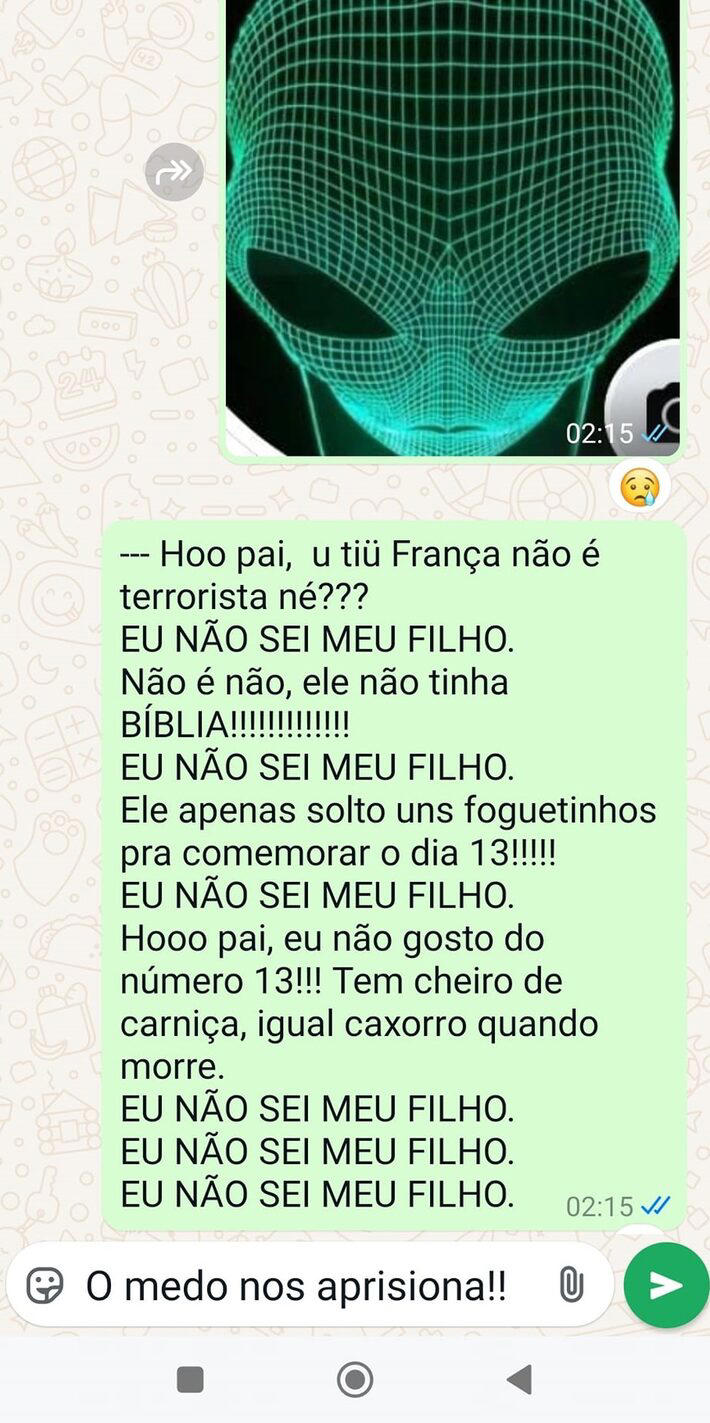 'Tio França' publicou mensagem em seu perfil nas redes sociais. Foto: Reprodução