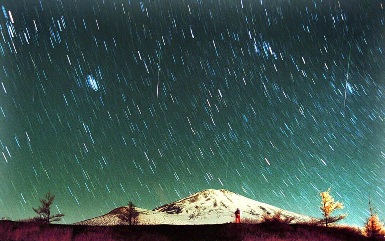 The Leonid meteor shower is set to peak on Sunday and the early hours of Monday morning - Itsuo Inouye/AP