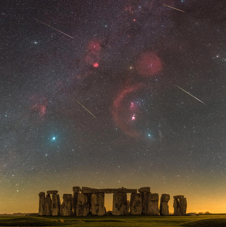 The Leonid meteor shower over Stonehenge last year - Nick Bull/pictureexclusive.com