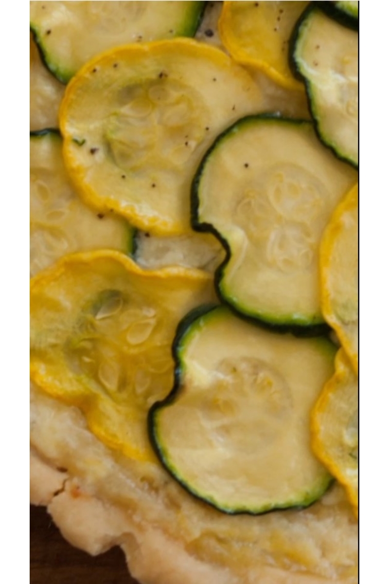3-Käse-Zucchini-Torte, ein herzhafter Genuss