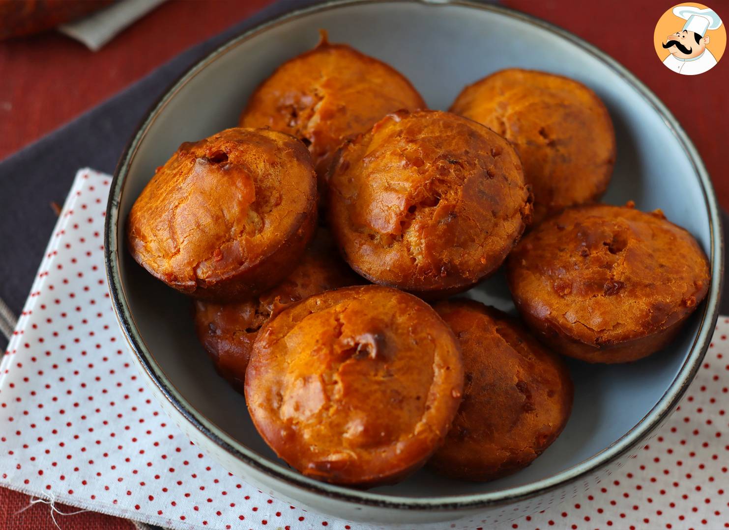 Saftige, würzige chorizo-muffins