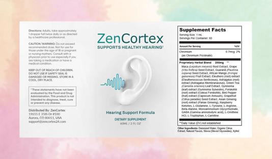 ZenCortex Supplement Facts