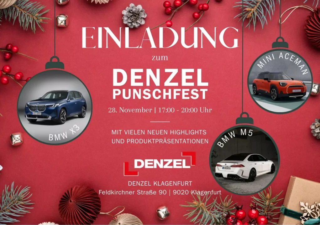 Punsch, Maroni und der BMW X3: Jetzt bei DENZEL am 28. November erleben!
